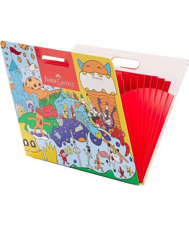 Faber-Castell Kids Artist Portfolio - 9 Expandable Pockets - 17x13 Large Artwork Organizer - Buy Online on GoSupps.com