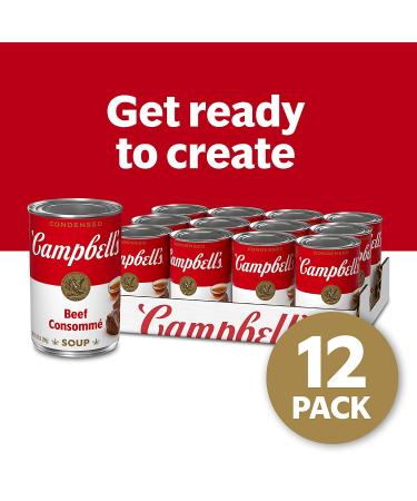 Campbell's Condensed Beef Consomm 10.5 oz Can - Pack of 12 - Buy Online on GoSupps.com