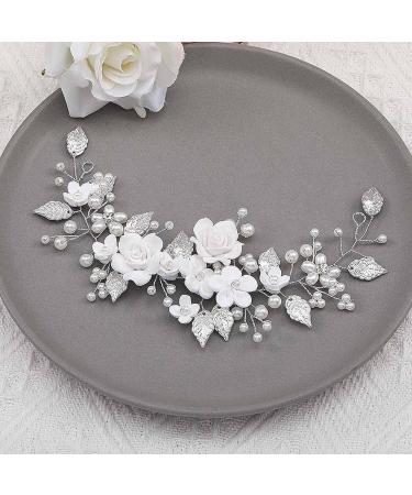 WiDream Silver Crystal Headband | Elegant Flower Leaf Headpiece | Wedding Hair Accessories for Brides Women & Girls - Shop Now! - Buy Online on GoSupps.com