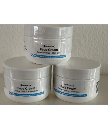 Kremotex (3 pack) Face Cream-Helps Reduce Appearance of Wrinkles-Smooths Fine Lines-Reduces Dark Circles
