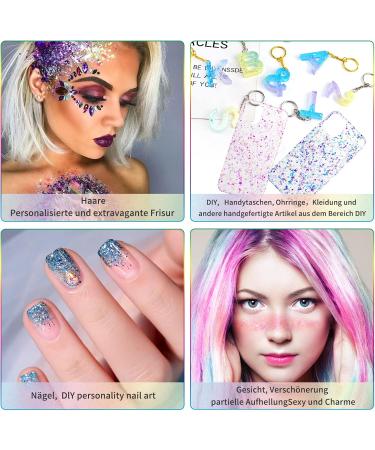 Bowen Body Glitter Gel - Long-Lasting Carnival Face & Hair Makeup | Festival Party Sparkling Gel in 3 Colors (3 Bottles) - Buy Online on GoSupps.com