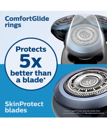 Philips Norelco 6880/81 Shaver 6800 - Rechargeable Wet/Dry Electric Shaver with Trimmer Attachment - Buy Online on GoSupps.com