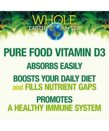 Natural Factors Whole Earth & Sea Vitamin D3 1000 IU Vegan Supplement - 90 Capsules - Buy Online on GoSupps.com