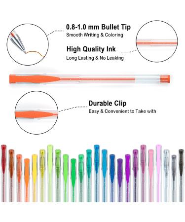 Shuttle Art 240 Pack Glitter Gel Pens - 120 Vibrant Colors - Perfect for Adult Coloring Books and Crafts - Includes 120 Refills - Buy Online on GoSupps.com