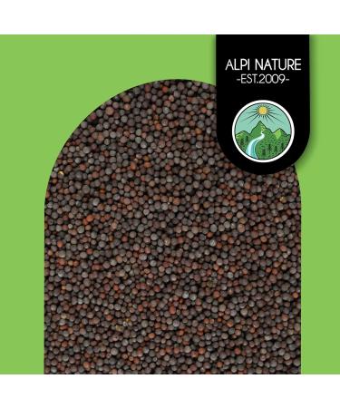 Organic Gently Dried Black and Brown Mustard Seeds - 1kg (2.2lb) | 100% Natural, Vegan, No Additives - Buy Online on GoSupps.com