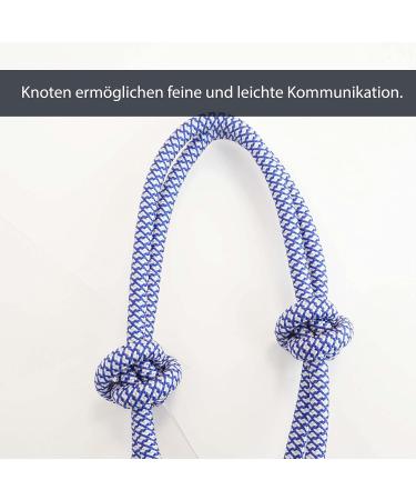 Premium Knothalter for Floor Work - COB Knot-Halter for Free Work & Training | Royal Blue-White - Buy Online on GoSupps.com