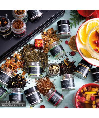 Hallingers Pink Elche Tea Advent Calendar | Handmade Vegan Gluten-Free | Perfect Mother's & Father's Day Gift | 24 Tea Set in Screw Glasses - Buy Online on GoSupps.com
