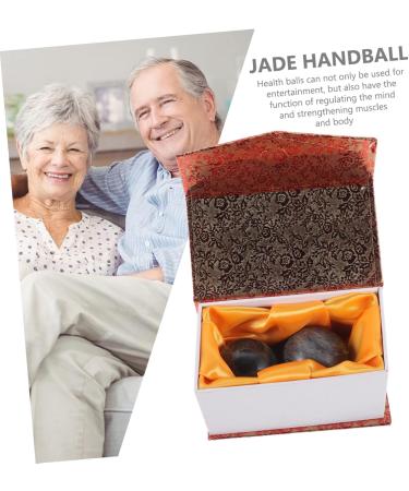Lurrose Gymnastics & Massage Balls Set - 3 Premium Health Roller Balls | Jade Fitness & Baoding Metal Balls for Hand Massage - Buy Online on GoSupps.com