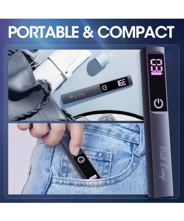 Ranrose Mini UV Light for Nails - 3W Handheld Nail Lamp with LCD Touch Screen - Fast Curing Portable Gel Nail Dryer - Buy Online on GoSupps.com