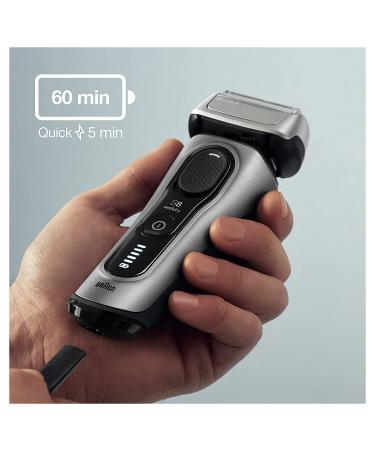 Braun Series 8 8417s Electric Razor for Men - Foil Shaver & Precision Beard Trimmer - Galvano Silver - Buy Online on GoSupps.com
