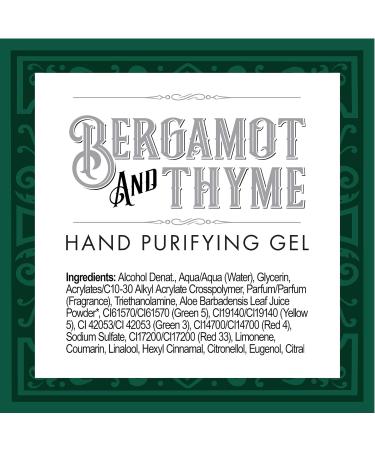 Pre de Provence Alcohol-Based Hand Sanitizer Gel Moisturizing Bergamot & Thyme 3.4 Fl Oz | International Shipping Available - Buy Online on GoSupps.com