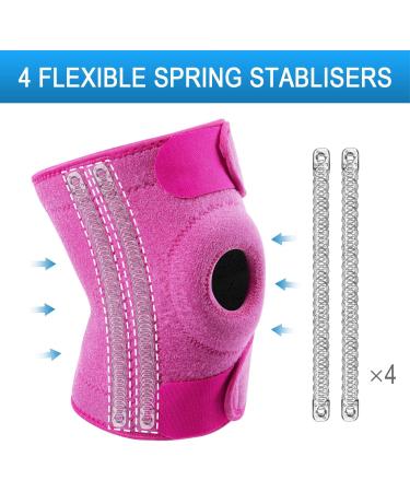 AVIDDA Knee Support Brace for Women | Patella Tendon with Side Stabilizers | Adjustable Size XS-M | Pink - Buy Online on GoSupps.com