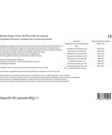 Healthy Origins Probiotic 8 Strains - 30 Billion CFU - 60 Vegetarian Capsules | Laboratory Tested, SOYA-Free, Gluten-Free, Non-GMO - Buy Online on GoSupps.com