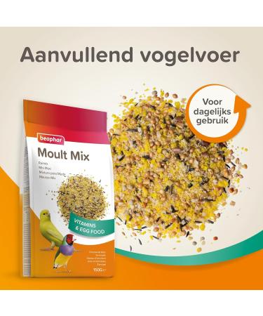 BEAPHAR Mix-Moult fortifying p t for Parakeets Canaries and Exotic Birds Contains vitamins amino acids and - Buy Online on GoSupps.com