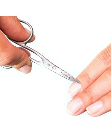 REMOS Left-Handed Nail & Cuticle Scissors - 9.5cm Stainless Steel INOX - Buy Online on GoSupps.com