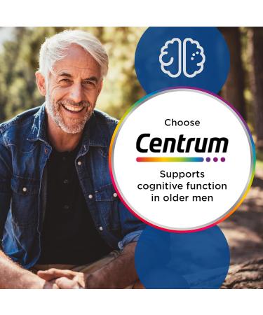 Centrum Men 50+ Multivitamin Tablets for Men Vitamins with 23 Essential Nutrients Including Vitamin C D and Zinc 30 ct (Packaging and Tablet Colour May Vary Slightly) (Pack of 3) 30 count (Pack of 3) - Buy Online on GoSupps.com