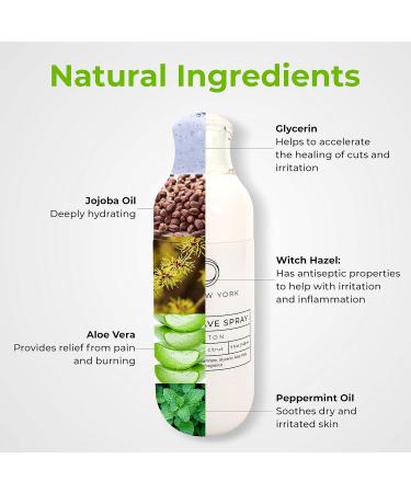 Post Shave Spray - Natural After Shave for Razor Bumps & Burns | 5 oz Warm Vanilla Scent | Unisex - Ship Worldwide - Buy Online on GoSupps.com