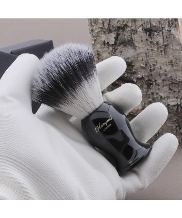 Haryali London Vegan Razor Brush - Synthetic Wet Shaving Brush for Men & Women - Elegant Black Resin Handle - Perfect Travel Accessory - Buy Online on GoSupps.com