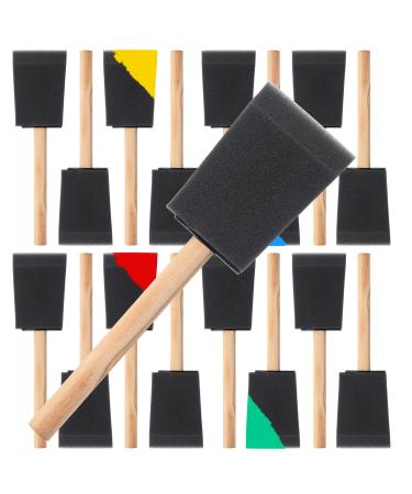 Mister Rui-Poly Foam Paint Brushes, 12 Pack, 1 Inch Sponge Brushes for  Painting, Paint Sponges Set, Light and Durable, Ideal for Painting and  Cleaning Foam Brush Set