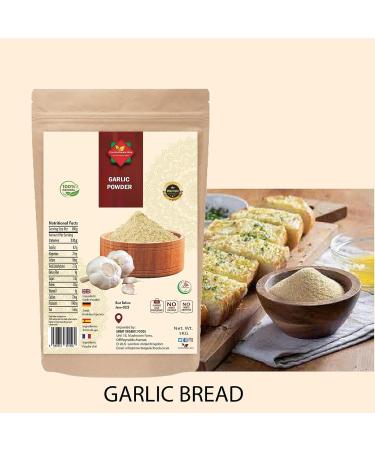 Garlic Powder (500g / 17.63oz) l Ground Garlic l Ground from Whole Dried Garlic l 100% Natural l No Additives l No Preservatives | Non GMO | Gluten Free | Authentic | Zip Sealed bag Packaging - Buy Online on GoSupps.com