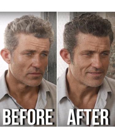 Medium Ash Brown Men's Hair Darkening Gel - Natural Styling Cream for Gray/White Hair - Temporary Color (Made in USA) - Buy Online on GoSupps.com