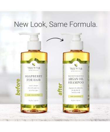 Ultra Gentle Shampoo for Very Sensitive Skin by Tree To Tub | pH 5.5 Balanced & Hypoallergenic Fragrance Free Shampoo for Damaged Scalp Psoriasis with Organic Moroccan Oil Wild Soapberries 8.5 oz - Buy Online on GoSupps.com