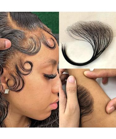 Mcclay Swiss HD Lace Edges for Black Women - Soft Natural Baby Hair Stripes - Real Human Hair - Black Color - 4 Pcs - Buy Online on GoSupps.com