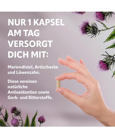 Vital Ultra Milk Thistle - 120 Vegan Capsules with 80% Silymarin Artichoke & Dandelion Extract - Premium German Supplement - Buy Online on GoSupps.com