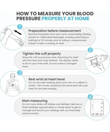Digital Wrist Blood Pressure Monitor - Accurate Automatic BP Meter for Home Use with Large Display and Irregular Heartbeat Detection - Buy Online on GoSupps.com