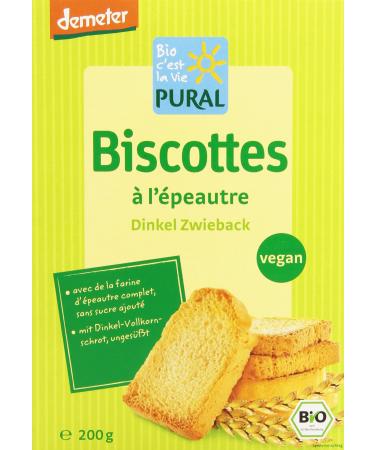 Pural Organic Spelt Rusk 200g