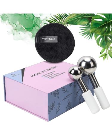 Ice Globes for Face | Redness Relief & Dark Circles | Stainless Steel Roller for Cryo Facial Massage - Buy Online on GoSupps.com