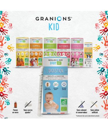 Granions Baby Bio Digestion - Certified Organic - Facilitates Digestion - Comfort - Fennel + Orange Blossom + Chamomile - Fro - Buy Online on GoSupps.com