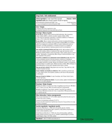 Robitussin DM Coughgels Alcohol Free Liqui-Gels 20 Count - Buy Online on GoSupps.com