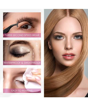 Reusable Self-adhesive Waterproof False Eyelashes - Natural & Easy to Wear (2 Pairs) - Buy Online on GoSupps.com