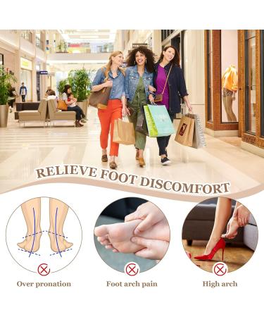 ZYNERY 6 Pairs Gel Arch Support Inserts for Plantar Fasciitis - Perfect for Flat Feet Sports & Sandals - Unisex Foot Arch Supports - Buy Online on GoSupps.com