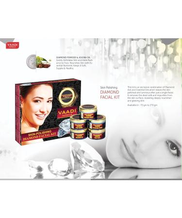Vaadi Herbals Skin-Polishing Diamond Facial Kit - 70g (All Skin Types) - Buy Online on GoSupps.com
