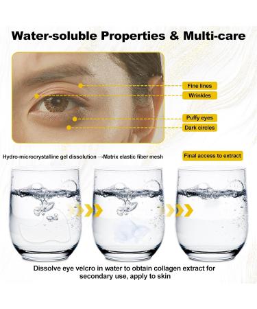 Buy Hotodeal Under Eye Patches (10 Pairs) - Overnight Eye Mask for Puffy Eyes & Dark Circles Anti-Wrinkle Firming Skin Care 100% Water-Soluble White Eye Patch - Buy Online on GoSupps.com