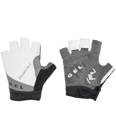 Roeckl Itamos cycling gloves short white/silver 2022 7