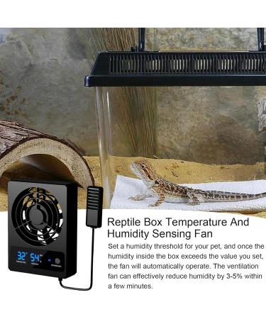 Ventilation Fan for Reptile Enclosure | Intelligent Reptile Temperature Gauge with LED Display - Strong Wind Vent Fan Low Noise Cooling Fan for Amphibians Reptiles Snakes Fulenyi A: ( ) - Buy Online on GoSupps.com