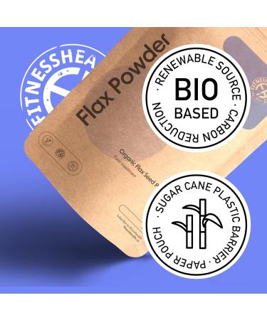 Organic Flax Seed Powder 100g - Premium Quality Plant-Based Superfood - Perfect for Smoothies - Non-GMO & Gluten Free - 1 Pack - Buy Online on GoSupps.com