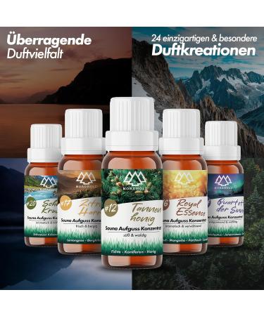 Nordholz Sauna Infusion - 48 Exclusive 15ml Varieties | #25 Luxury of the Alps - Premium Sauna Fragrance & Accessories for Relaxing Moments - Buy Online on GoSupps.com