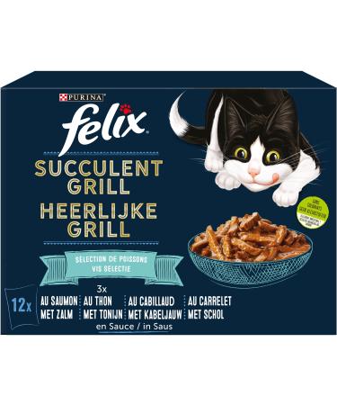 Felix - In Sauce Fish Selection Salmon Tuna Cod Loin 12 x 80 g 6 pieces