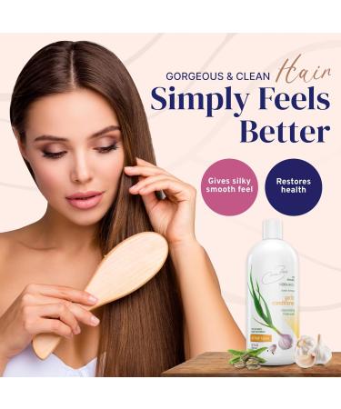 Nora Ross Garlic Extract Conditioner 32 Oz | Hydrating Argan Oil & Wheat Amino Acids for Shiny Frizz-Free Hair - All Hair Types - Buy Online on GoSupps.com