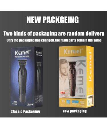 Kemei 2299 Professional Hair & Beard Trimmer - Cordless Zero Gapped T Blade Clippers for Men | Best Barber Clippers - Buy Online on GoSupps.com