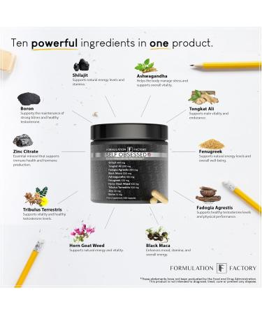 Formulation Factory Self Obsessed 10 in 1 Masculinity Maximizer Supplement Shilajit for Men Tongkat Ali Ashwaganda Fenugreek Muscle Growth Energy Drive Strength Recovery 2 Month (Pack of 1) Self Obsessed 120 Count (  - Buy Online on GoSupps.com