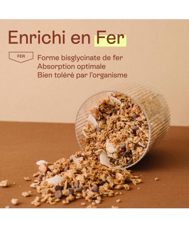 Granochoc Boost Iron Granola Chocolate Coconut 250g - Enriched with Iron Bisglycinate - Breakfast -50% of Iron Requirements - Buy Online on GoSupps.com