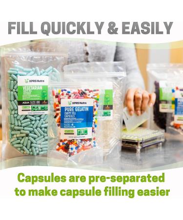 XPRS Nutra Separated Size 0 Capsules (1000 Count) with Lion's Mane Powder (16 Ounce) Bundle - Buy Online on GoSupps.com