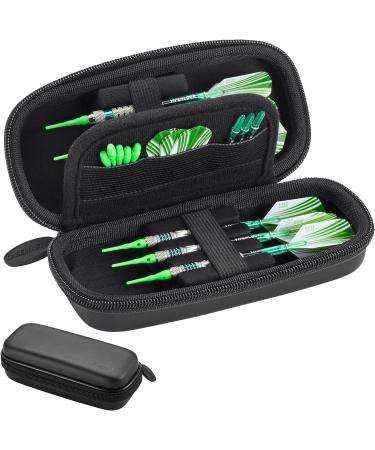 Casemaster Sentry Dart Case - Slim EVA Shell for Steel and Soft Tip Darts - Holds 6 Darts with Built-in Storage - Black - Buy Online on GoSupps.com