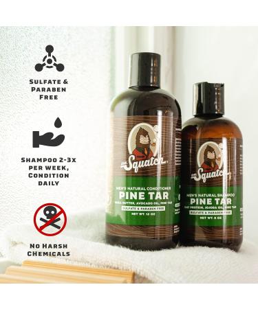 Dr. Squatch Fresh Falls Men's Shampoo + Conditioner Hair Bundle - Keeps Hair Looking Full Healthy Hydrated - Buy Online on GoSupps.com