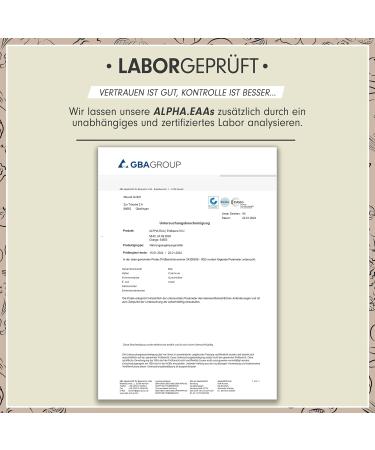 Alpha EAA Powder 462g - Vegan Blue Raspberry Amino Acid Drink | All 8 Essential Amino Acids | Made in Germany | Optimal Performance - Buy Online on GoSupps.com